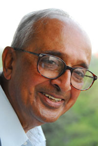 BG Verghese shortly before the release of his memoir, First Draft, 2010